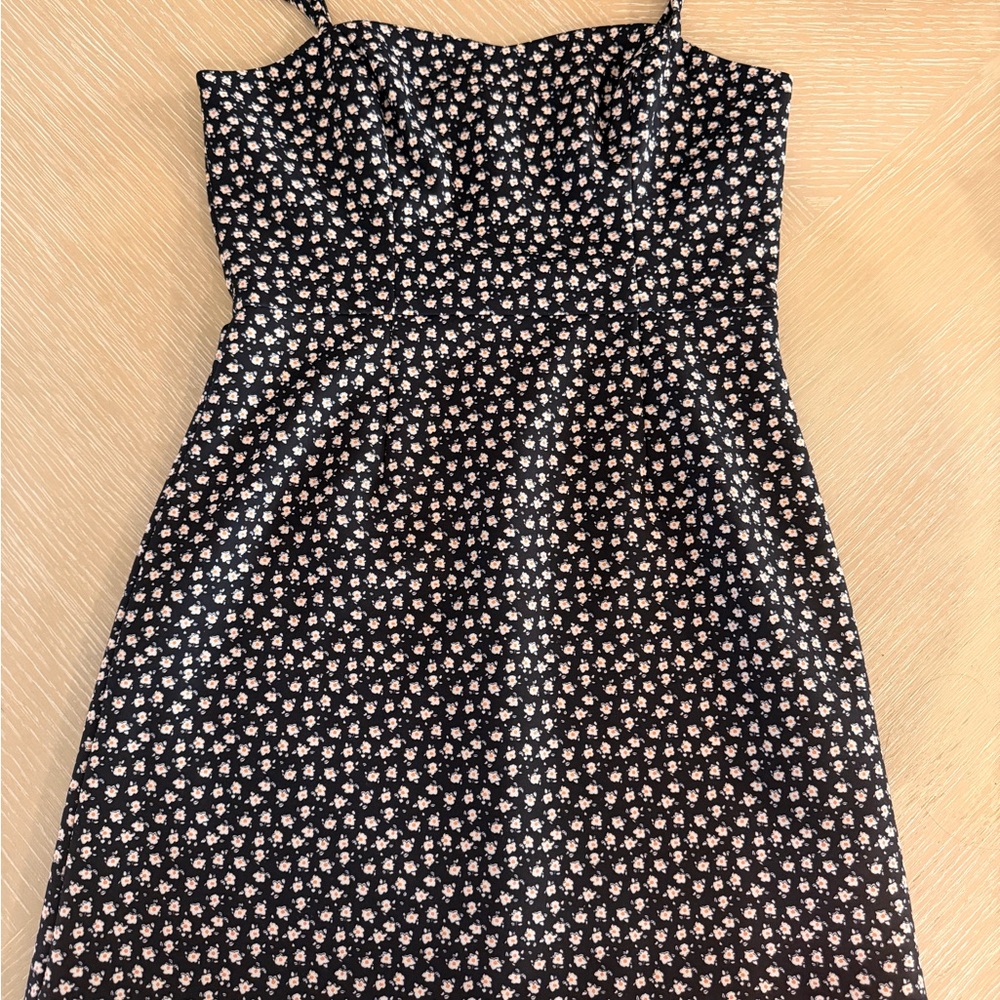 French Connection Black and White Floral Mini Dress